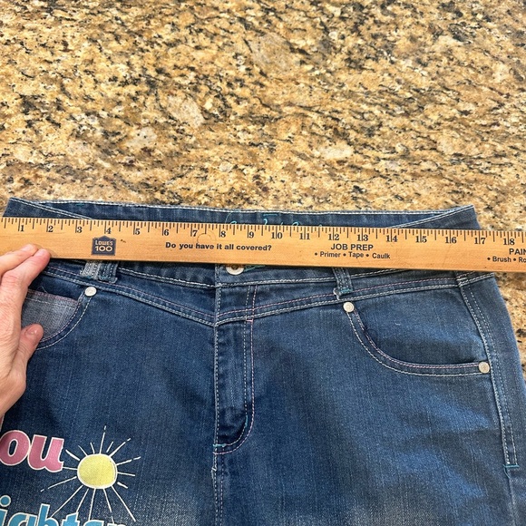 Bobby Jack vintage y2k Girls Blue Denim Jean Bermuda Shorts Size 16 1/2 - Picture 5 of 7